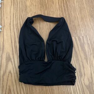 Black Halter Top